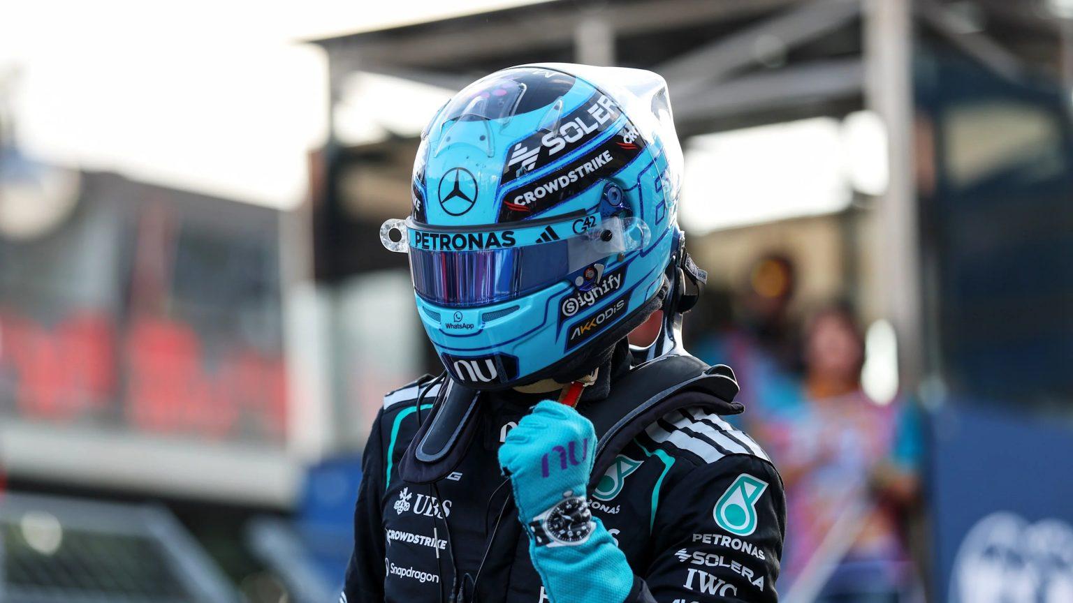 George Russell Takes Baku Pole as Kimi Antonelli Crashes Out in Q1